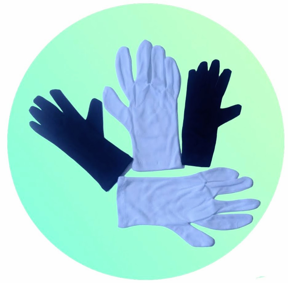 GUANTES SEDA BLANCO
